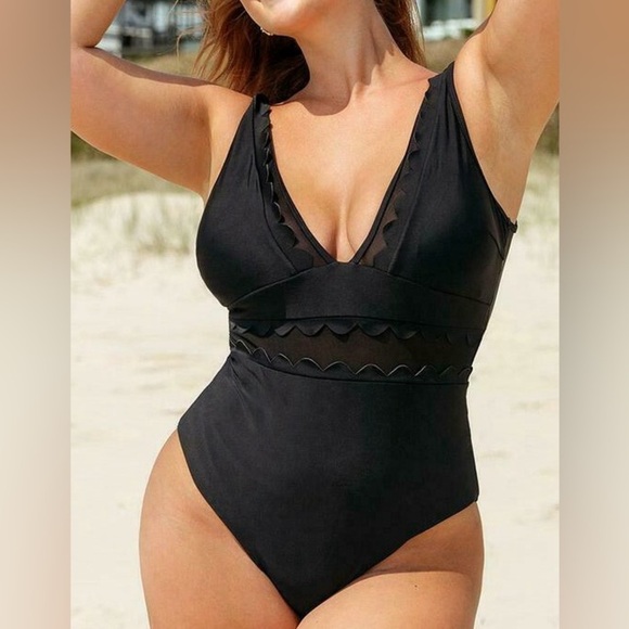 Women's Slimming One Piece Swimsuits Tummy Control Bathing Suit Curvy Size XL - Picture 1 of 3